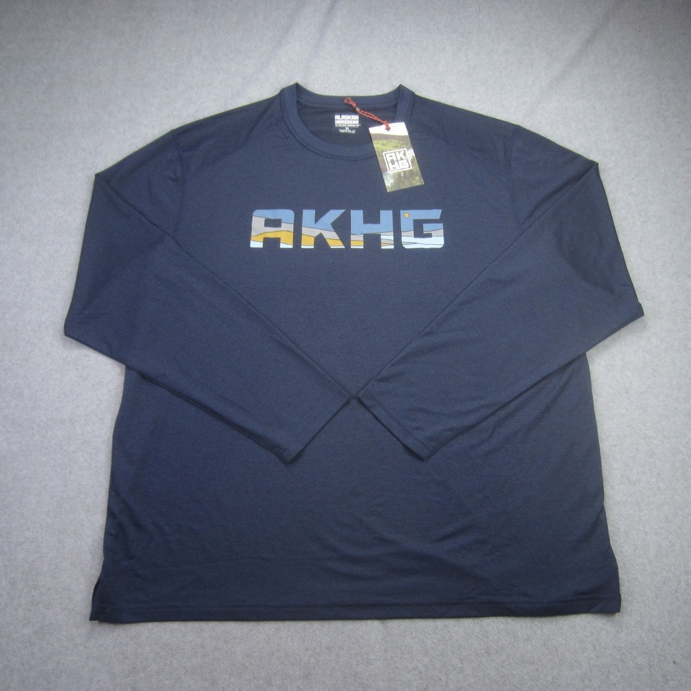 Alaskan Hardgear Duluth Shirt Mens‎ XL Blue Tun-Dry Standard Fit Long Sleeve